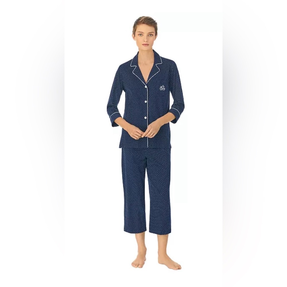 Sz Medium Ralph Lauren Blue Pajama Set